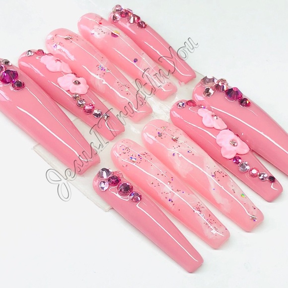 BRIGHTNESS-  XXL BALLERINA PRESS ON NAILS - Picture 10 of 13